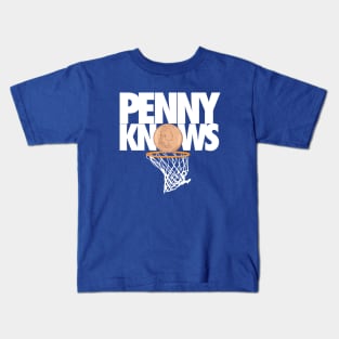 Memphis Tigers Basketball Penny Knows Design Kids T-Shirt